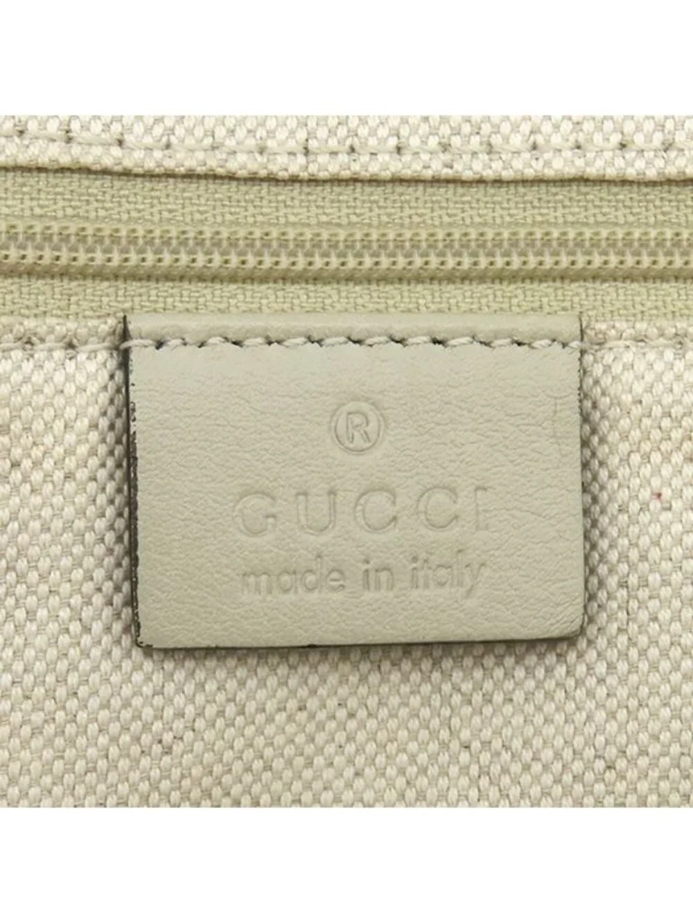 Gucci Handbag Sookie Leather White Champagne Gold Off GG Guccissima Tote with